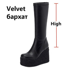 Load image into Gallery viewer, Newest Women Ankle Boots  Fashion Punk Style High Platforms Wedges Heels
