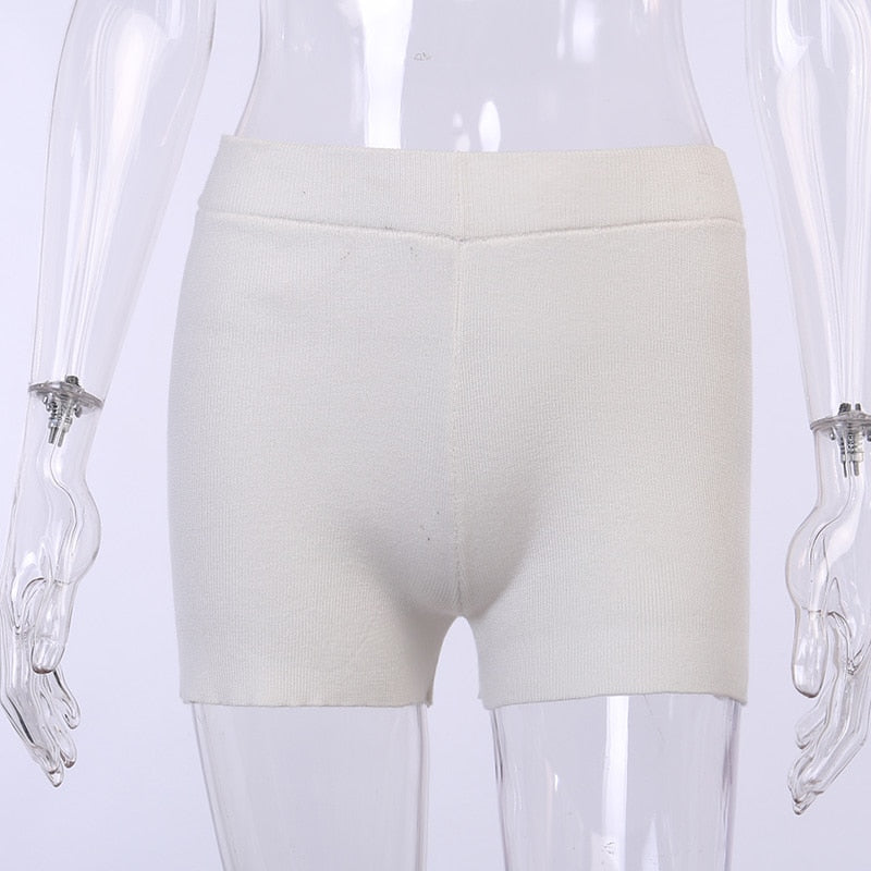 New Women Solid Shorts Slim Sexy