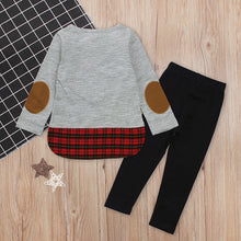 Load image into Gallery viewer, Winter Girls Clothes Deer Printed T-shirts+Long Pants 2Pcs
