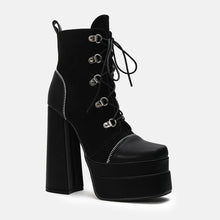 Load image into Gallery viewer, New Style Square Head Thick Heel Martin Boots
