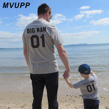 Load image into Gallery viewer, Family Look matching outfits father and son big litter man Dad baby summer fathers day clothing T-shirt for daddy and me clothes - nevaehshalo
