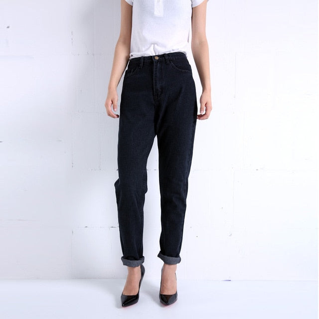 Womens  High Waist Jeans Full Length