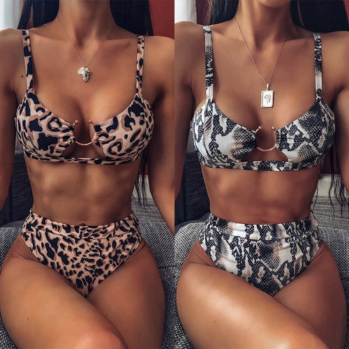 New Swimming Suit for Women 2 Pieces Set High Waisted Bikini. - nevaehshalo