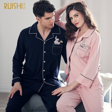 Load image into Gallery viewer, Arrival pajamas couple cotton set men and women matching pajamas  high quality top brand - nevaehshalo
