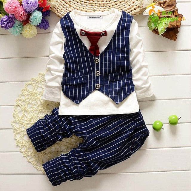 Boy's Sport Suit  Jacket+Tshirt+Jeans 3Pcs - nevaehshalo