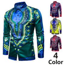 Load image into Gallery viewer, Africa Clothing Men&#39;s Shirt Print Bazin African
