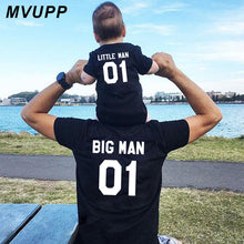 Load image into Gallery viewer, Family Look matching outfits father and son big litter man Dad baby summer fathers day clothing T-shirt for daddy and me clothes - nevaehshalo
