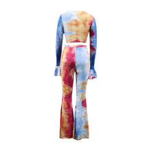 Load image into Gallery viewer, Winter Women&#39;s Fashion Tie Dye Casual Short Long Sleeved Trousers
