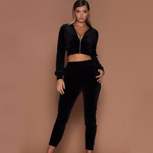 Load image into Gallery viewer, Two Pieces Set Hoodie Top And Pant Tracksuit Women - nevaehshalo
