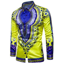 Load image into Gallery viewer, Africa Clothing Men&#39;s Shirt Print Bazin African
