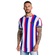 Load image into Gallery viewer, Casual Men T-shirt Stripe Summer Man Tshirt Fashion Tops Streetwear Male T-shirts Hip Hop - nevaehshalo
