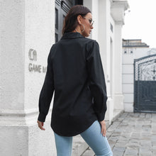 Load image into Gallery viewer, Cotton Double Pocket Long Sleeved Shirt Women Loose Shirt Spring And Summer - nevaehshalo
