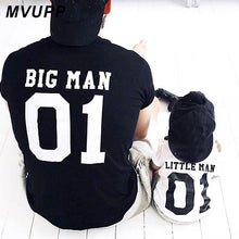 Load image into Gallery viewer, Family Look matching outfits father and son big litter man Dad baby summer fathers day clothing T-shirt for daddy and me clothes - nevaehshalo
