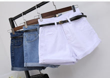 Load image into Gallery viewer, High Waist Women Jeans Denim Shorts Pockets Casual Short - nevaehshalo
