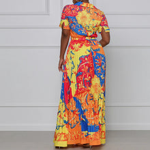 Load image into Gallery viewer, Printed Short Top Fashion Sexy Wide Leg Pants - nevaehshalo
