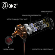 Load image into Gallery viewer, Earphones QKZ KD4 fone de ouvido Mini Dual Driver Original hybrid
