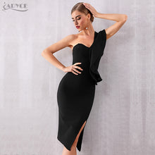 Load image into Gallery viewer, Summer Women Bandage Dress Sexy One Shoulder Ruffles - nevaehshalo
