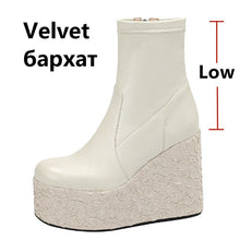 Load image into Gallery viewer, Newest Women Ankle Boots  Fashion Punk Style High Platforms Wedges Heels

