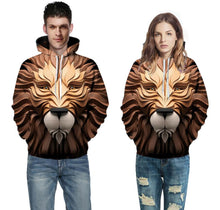 Load image into Gallery viewer, 3D digital printing with hat  clothing men and women models hooded sweater - nevaehshalo
