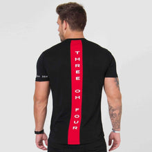 Load image into Gallery viewer, Men Cotton Short sleeve t shirt Fitness Slim Patchwork Black T-shirt Male Brand Gyms Tees Tops Summer Fashion Casual clothing - nevaehshalo
