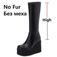 Load image into Gallery viewer, Newest Women Ankle Boots  Fashion Punk Style High Platforms Wedges Heels
