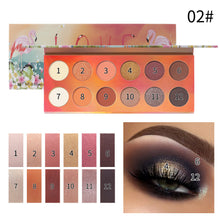 Load image into Gallery viewer, Romantic Beauty 12 Color Dazzle Eye Shadow Plate Pearlescent
