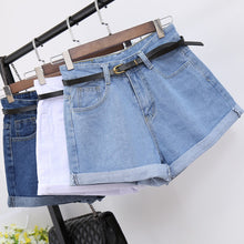 Load image into Gallery viewer, High Waist Women Jeans Denim Shorts Pockets Casual Short - nevaehshalo
