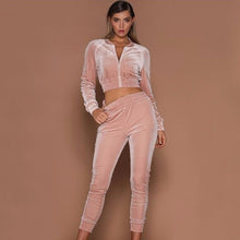 Load image into Gallery viewer, Two Pieces Set Hoodie Top And Pant Tracksuit Women - nevaehshalo
