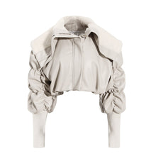 Load image into Gallery viewer, Women&#39;s Winter New Style Casual Lapel Pleated Sleeve Cotton Jacket
