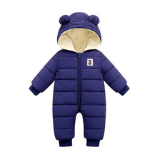 Load image into Gallery viewer, Winter Overall Baby Girls Boys Romper Warm Hooded Snowsuit Windproof Jumpsuit Coat
