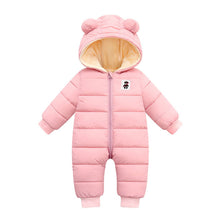 Load image into Gallery viewer, Winter Overall Baby Girls Boys Romper Warm Hooded Snowsuit Windproof Jumpsuit Coat
