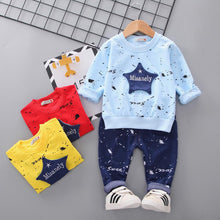 Load image into Gallery viewer, Boys and Girls Costume Star camouflage Tracksuit Tops Pants 2PCS - nevaehshalo
