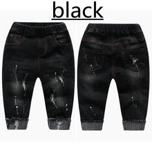 Load image into Gallery viewer, Baby Girls Boys Jeans Pants Enfant Stretchy Denim Trousers
