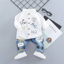 Load image into Gallery viewer, Boys &amp; Girls Casual Clothes Set shirt Denim pants. - nevaehshalo
