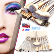 Load image into Gallery viewer, 12/18/24Pcs  Professional Soft Cosmetics Make Up Brush Set Kabuki
