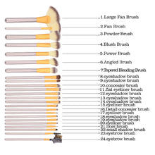 Load image into Gallery viewer, 12/18/24Pcs  Professional Soft Cosmetics Make Up Brush Set Kabuki
