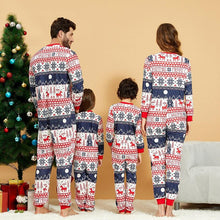 Load image into Gallery viewer, Christmas Onesi Sleepwear Jumpsuit Reindeer Snowflake
