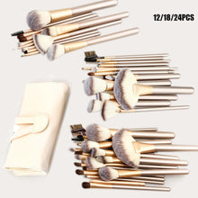 Load image into Gallery viewer, 12/18/24Pcs  Professional Soft Cosmetics Make Up Brush Set Kabuki
