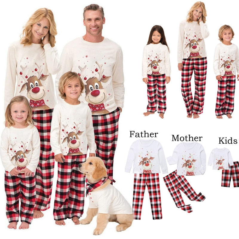 Christmas   Pajamas Set Deer Family Matching Clothes