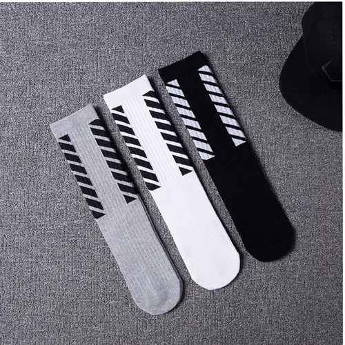 7autumn men's fashion cotton socks striped street skateboard socks for men 3colors Retail - nevaehshalo